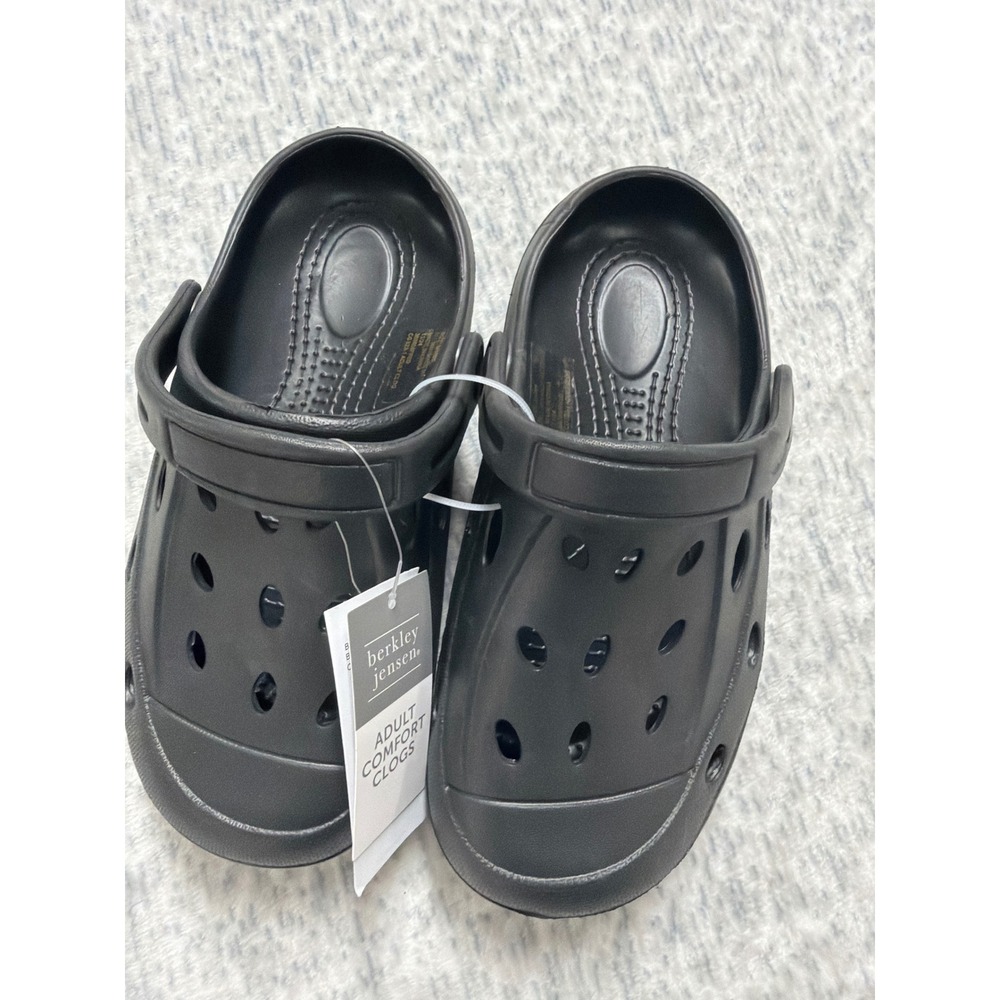 Berkley Jensen Adult Comfort Clogs Black EVA Foam‎ Slip On Shoes M4 W6 318616001
